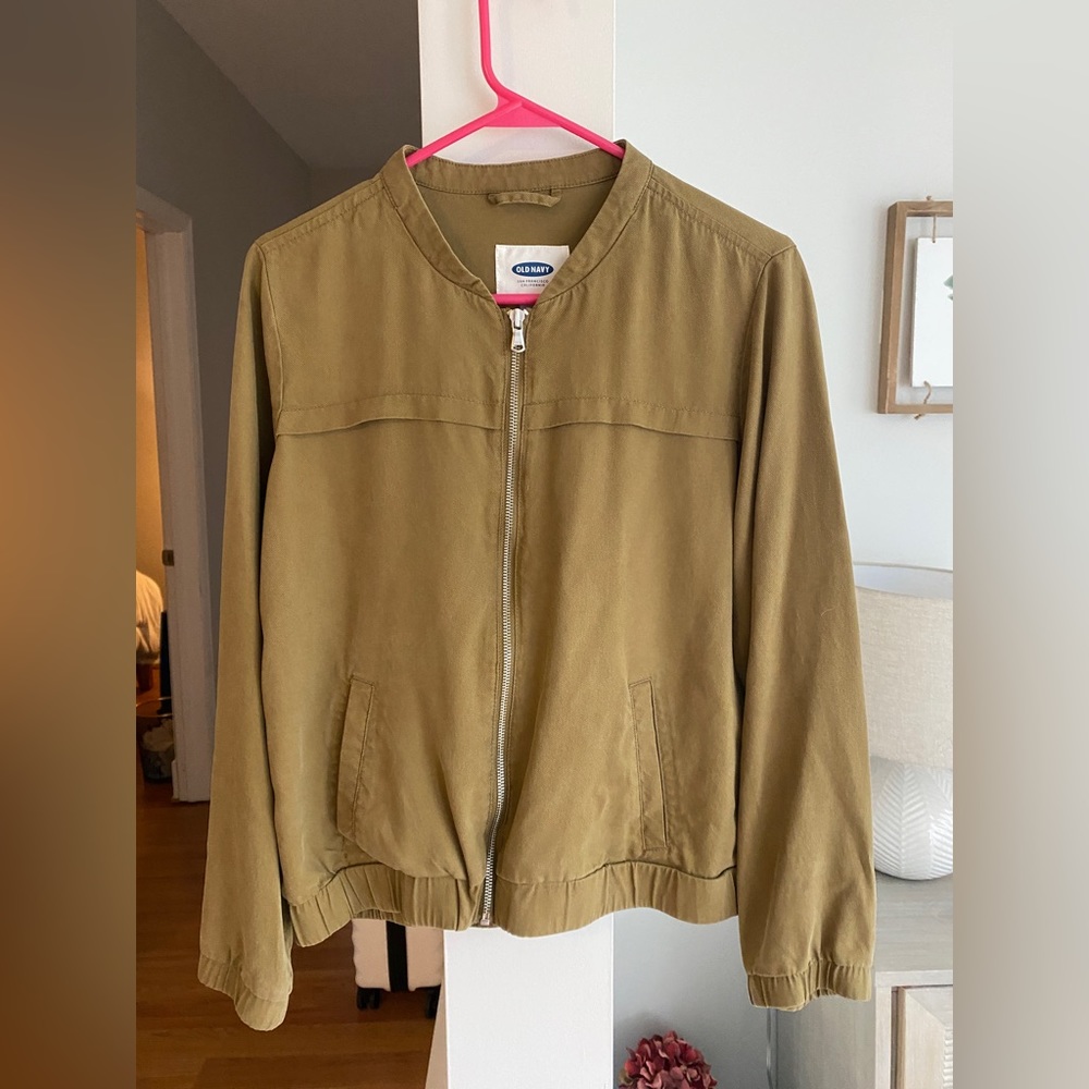 OLD NAVY Olive Green Lightweight Zip Up Jacket